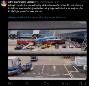 Tragedy at Schiphol Airport