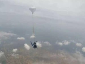  Gajendra Singh Shekhawat the tourism minister calls his plunge in Haryana on World Skydiving Day "truly exhilarating." 